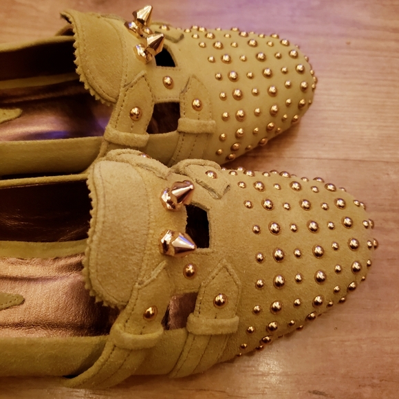 Fleur et Rosée Green Suede Leather Loafe - Picture 5 of 13